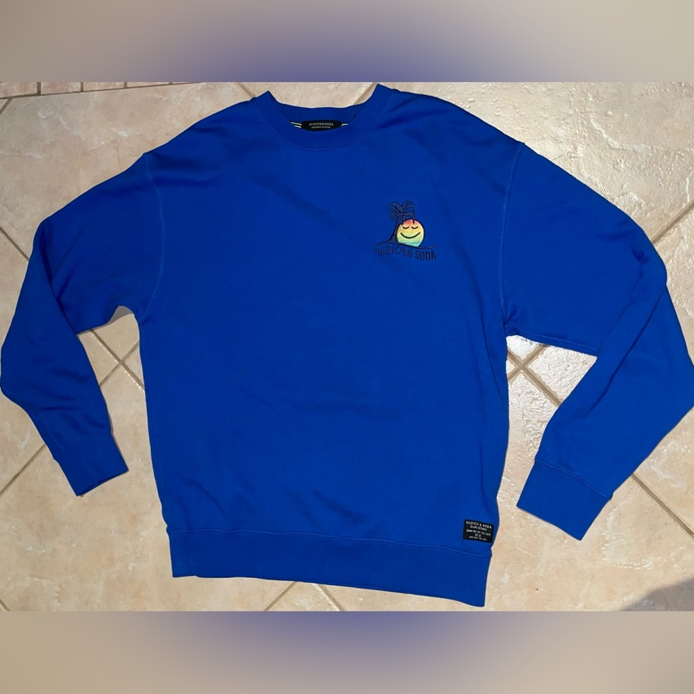 Scotch and Soda Mad Happy Men’s Pullover Shirt Lounge Sweatshirt Sweater Large - Picture 4 of 14